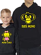 Pack Polerón Papa Mono Mona Chica Papa Hija - Grafimax - Miniatura 1