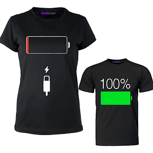 Pack Polera Mamá E Hijo Baterí­A Low Familia Grafimax