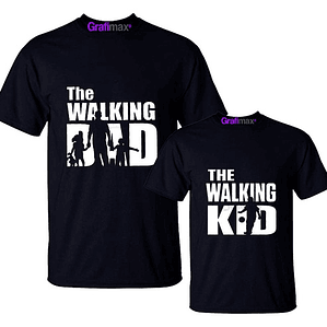 Pack Polera Walking Dad Kid Padre E Hijo Familia Grafimax