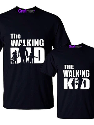 Pack Polera Walking Dad Kid Padre E Hijo Familia Grafimax