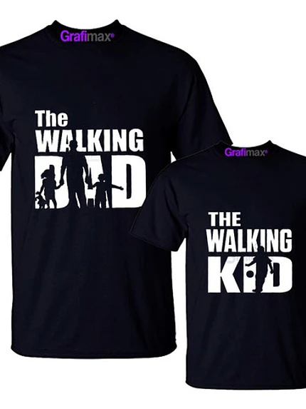 Pack Polera Walking Dad Kid Padre E Hijo Familia - Grafimax 1