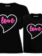 Pack Polera Mama E Hija Corazón Love Familia Grafimax - Miniatura 1