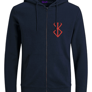 PolerÃ³n Escolar Berserk Azul Marino Con Cierre Grafimax