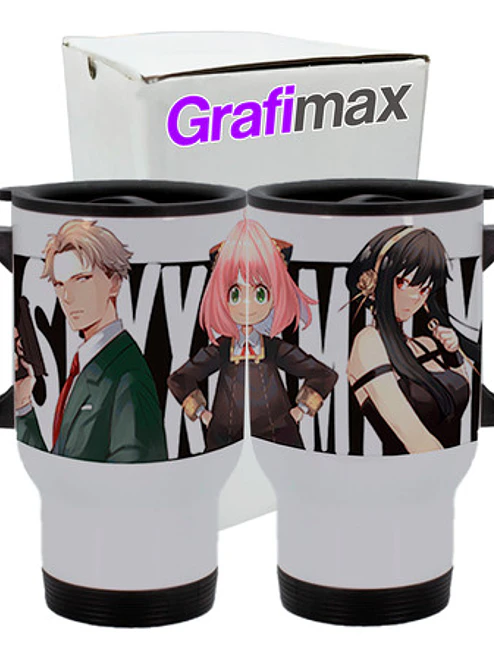 Mug TÃ©rmico Spy X Family Anya Forger 14oz Anime Grafimax 1