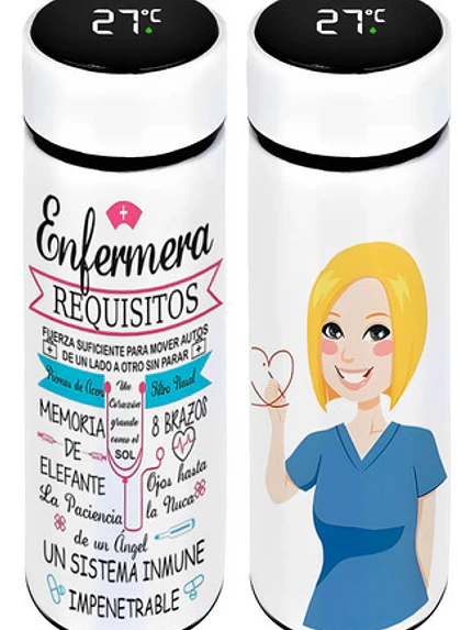 Termo Digital Enfermera Requisitos 450 Ml Grafimax 1