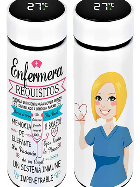 Termo Digital Enfermera Requisitos 450 Ml Grafimax 1