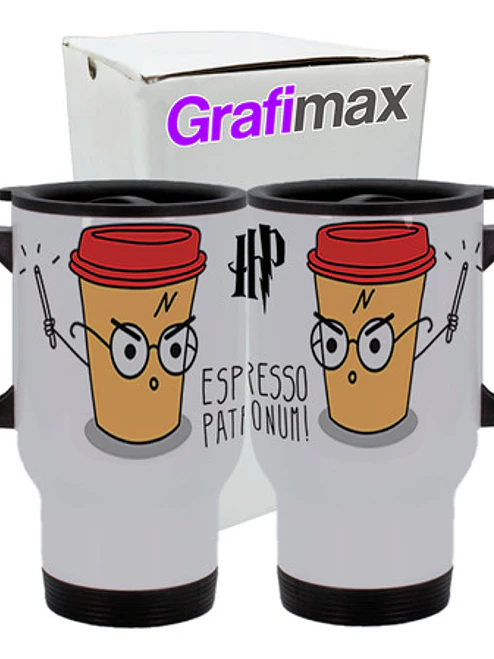 Mug TÃ©rmico Espreso Patronum Harry Potter PelÃ­culas Grafimax 1