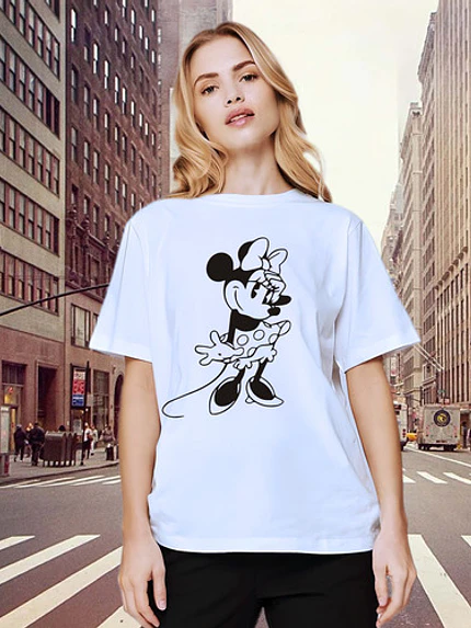 Polera Minnie Retro Mujer Retro Dibujos Animados Grafimax 2