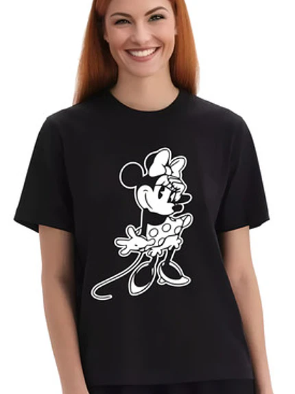 Polera Minnie Retro Mujer Retro Dibujos Animados Grafimax 6