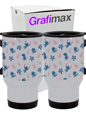 Mug TÃ©rmico Stitch 14oz Acero Inoxidable Grafimax