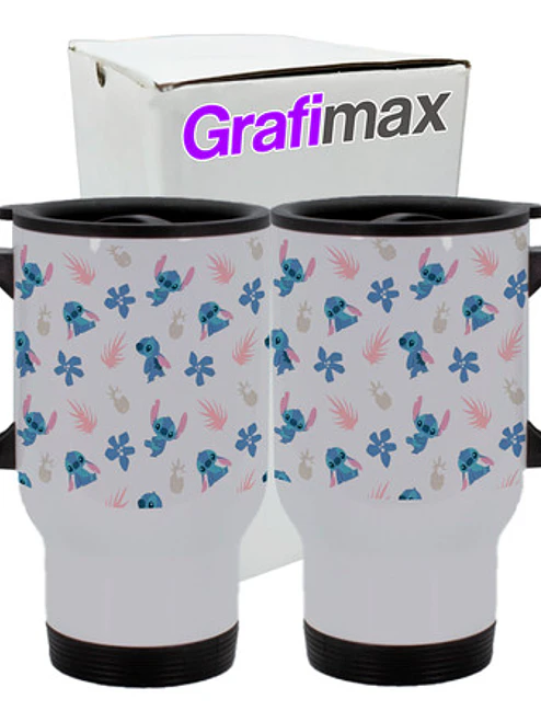Mug TÃ©rmico Stitch 14oz Acero Inoxidable Grafimax 1