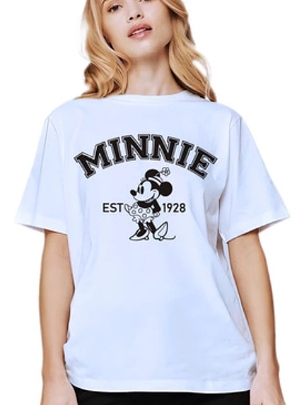 Polera Minnie 1928 Mujer Retro Dibujos Animados Grafimax 1
