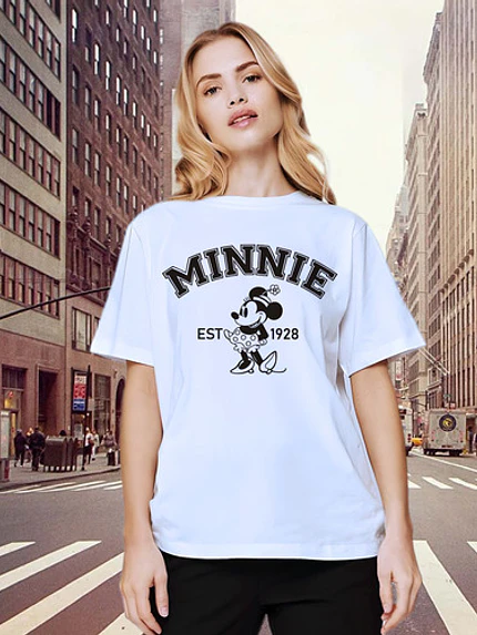 Polera Minnie 1928 Mujer Retro Dibujos Animados Grafimax 2