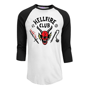 Polera Raglan Serie Hell Club 3/4 Grafimax