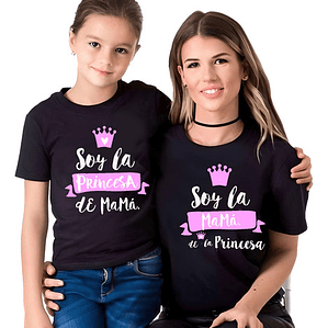 Pack Polera La Princesa De MamÃ¡ Madre Familia Grafimax