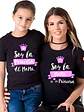 Pack Polera La Princesa De MamÃ¡ Madre Familia Grafimax - Miniatura 1