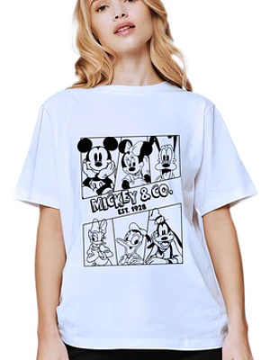 Polera Mickey And Co. 1928 Retro Dibujos Animados Grafimax
