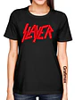 Polera Slayer Logo Mujer Rock Metal Grafimax - Miniatura 1