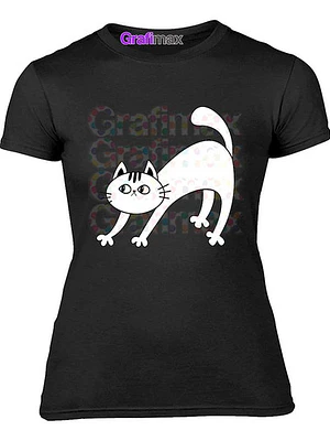 Polera Mujer Moda Gato Grafimax