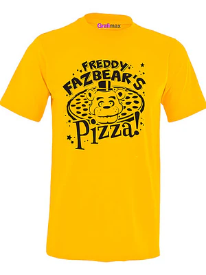 Polera Five Nights At Freddy'S Pizza Amarilla Niños Grafimax