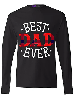 Polera Manga Larga Best Dad Ever Dí­A Padre Papá Hombre