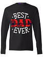 Polera Manga Larga Best Dad Ever Dí­A Padre Papá Hombre - Miniatura 1
