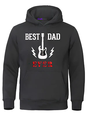 Polerón Best Dad Ever Rock Dí­A Padre Papá Hombre Grafimax