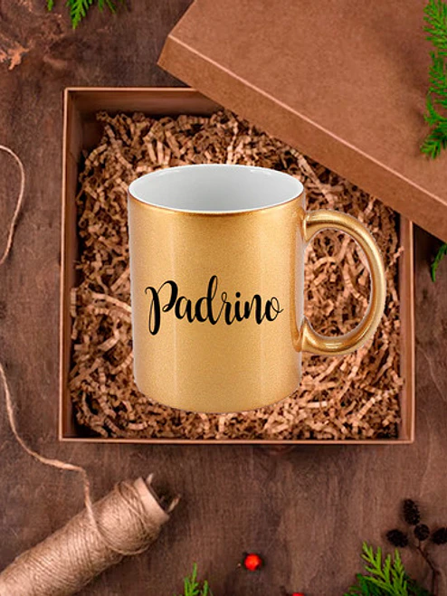 Pack Tazón Padrino Madrina En Caja De Regalo Grafimax 3