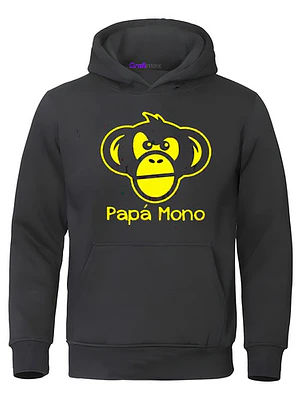 Polerón Papá Mono Dia Del Padre Papá Grafimax