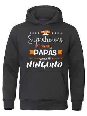 Polerón Papá Superhéroes Hay Por Montones Día Padre -Grafimax