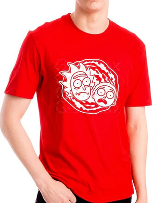 Polera Rick Y Morty Portal Faces Hombre Grafimax