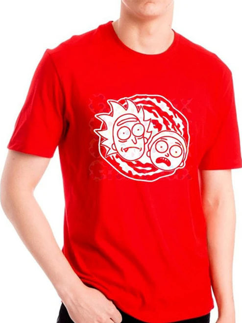 Polera Rick Y Morty Portal Faces Hombre Grafimax 1