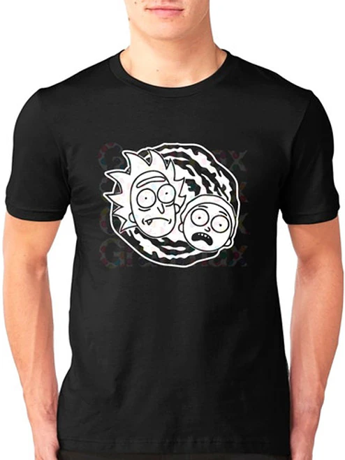 Polera Rick Y Morty Portal Faces Hombre Grafimax 2
