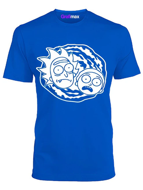 Polera Rick Y Morty Portal Faces Hombre Grafimax 3