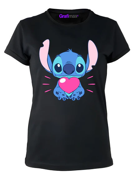 Polera Stitch Negra Mujer Grafimax 1