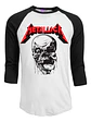 Polera Metallica Skull Raglan 3/4 Trash Metal Rock Grafimax - Miniatura 1