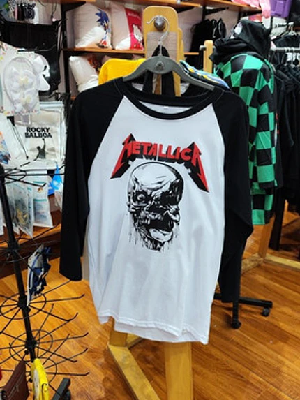 Polera Metallica Skull Raglan 3/4 Trash Metal Rock Grafimax 2