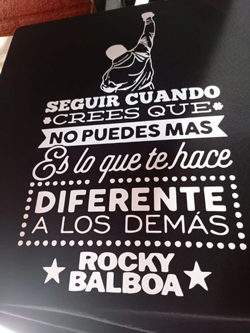 Polera Rocky Balboa Italian Stallion Negra Frases Grafimax 2