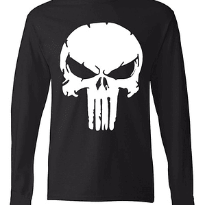 Polera Manga Larga Punisher Pelí­Cula Gym Hombre Grafimax
