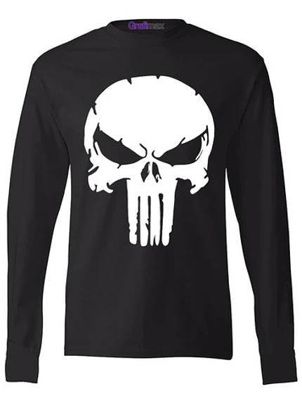 Polera Manga Larga Punisher Pelí­Cula Gym Hombre Grafimax 1