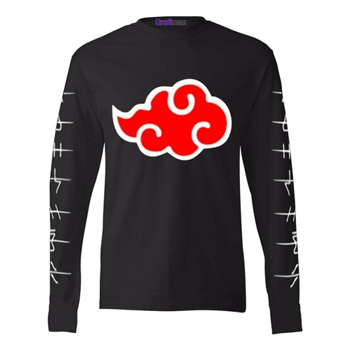 Polera Manga Larga Naruto Akatsuki Kanoha Anime Grafimax 1