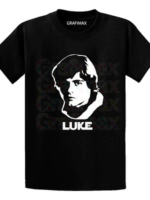 Polera Star Wars Luke Skywalker Negra Hombre Grafimax