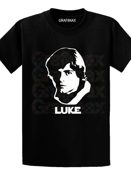 Polera Star Wars Luke Skywalker Negra Hombre Grafimax 1