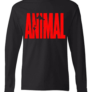 Polera Manga Larga Animal Hombre Gym Grafimax