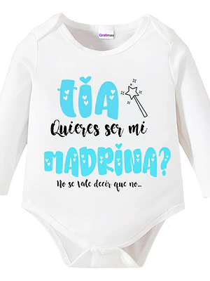 Body Bebé Pilucho Quieres Ser Mi Madrina ? Padrinos Grafimax