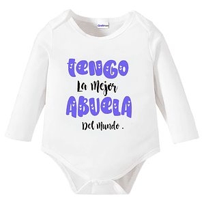 Body Bebé Pilucho Tengo La Mejor Abuela Del Mundo Grafimax