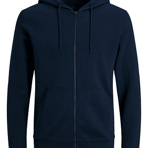 Polerón Escolar Azul Marino Juvenil Con Cierre Gfmx