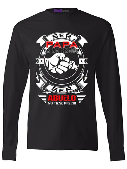 Polera Ml Ser Padre Es Un Honor Abuelo Grafimax 1