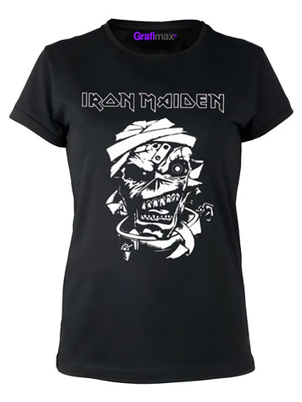 Polera Mujer Iron Maiden Eddie Heavy Metal Rock Grafimax 1