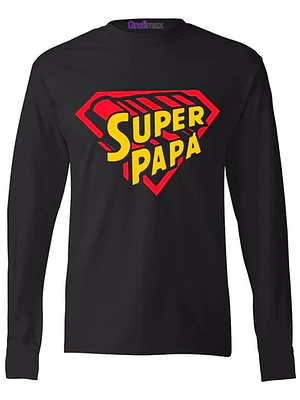 Polera Ml Super Papa Día Del Padre Regalo Papá Grafimax